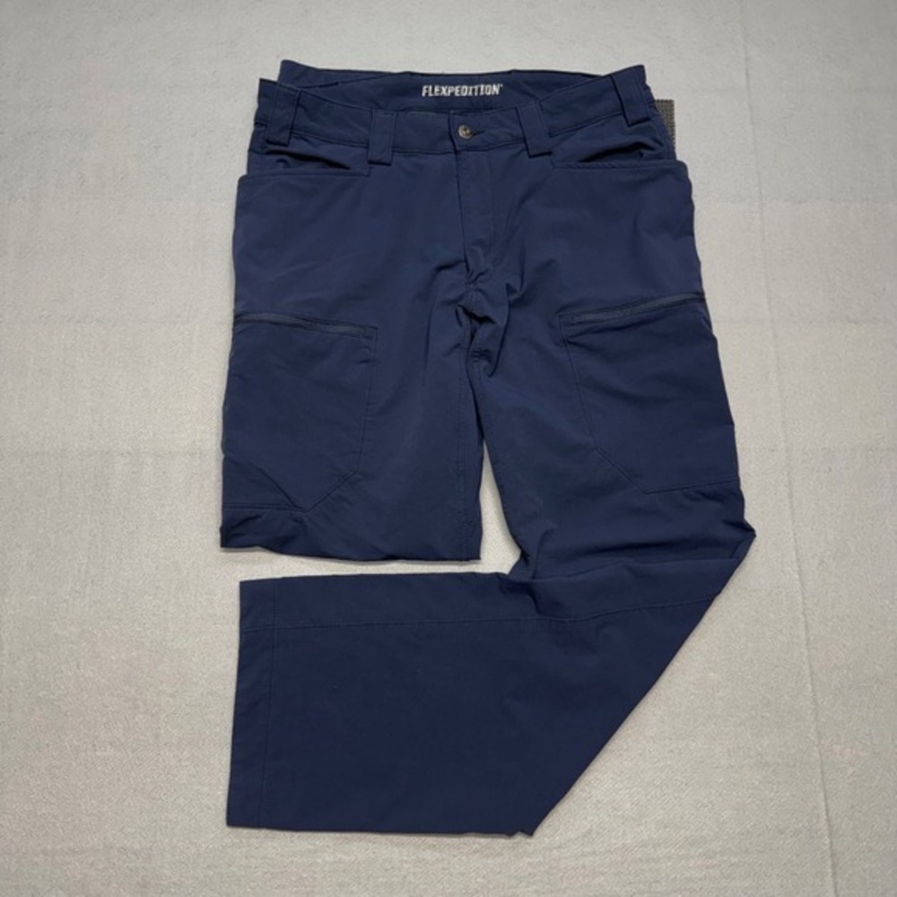 Duluth Trading Co Flexpedition Mens 34x34 Navy Blue Tactical Cargo Pants Stretch